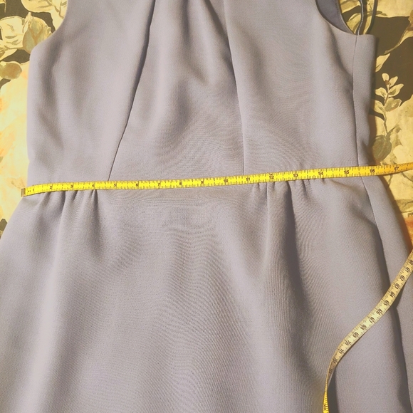 TALBOTS PETITES PLEATED ADORABLE MUTED SKY BLUE DRESS SIZE 8P - Picture 12 of 13